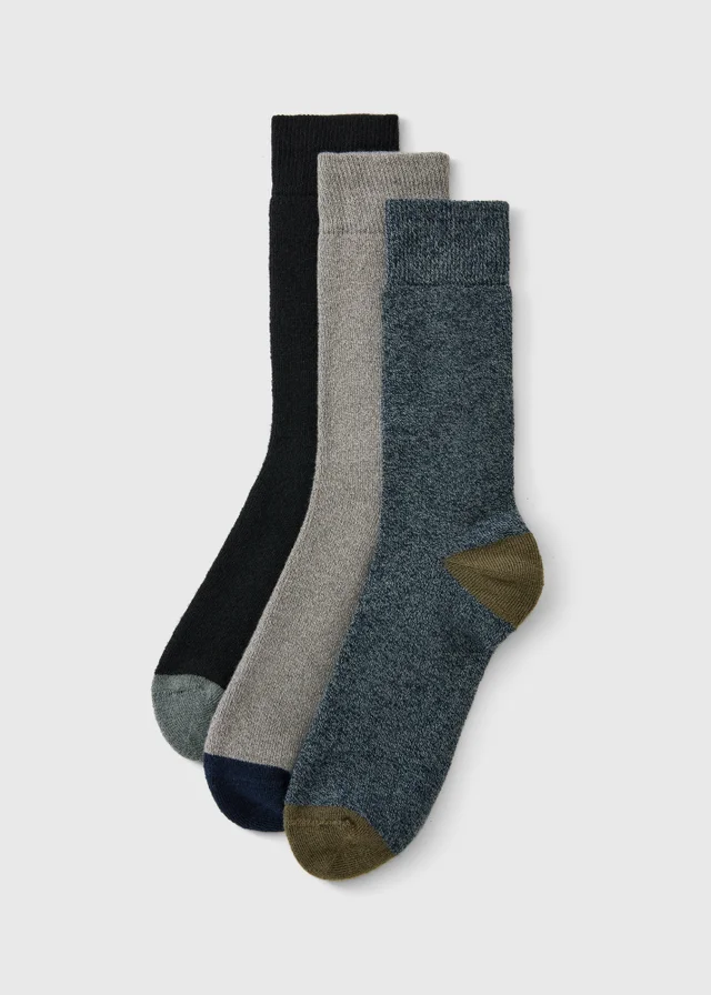 3 Pack Green Thermal Socks