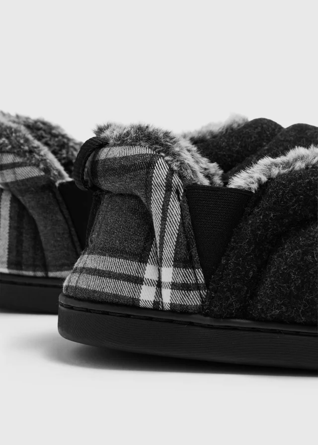 Charcoal Closed Back Slippers