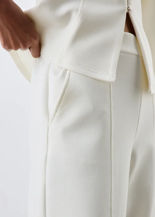 Ecru Barrel Leg Co Ord Trousers - 24/L29 Image 3