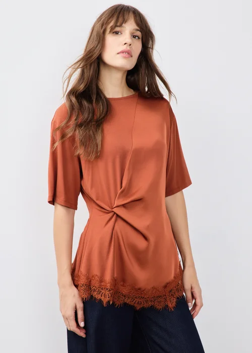 Ginger Satin Twist Top - 8 Image 1