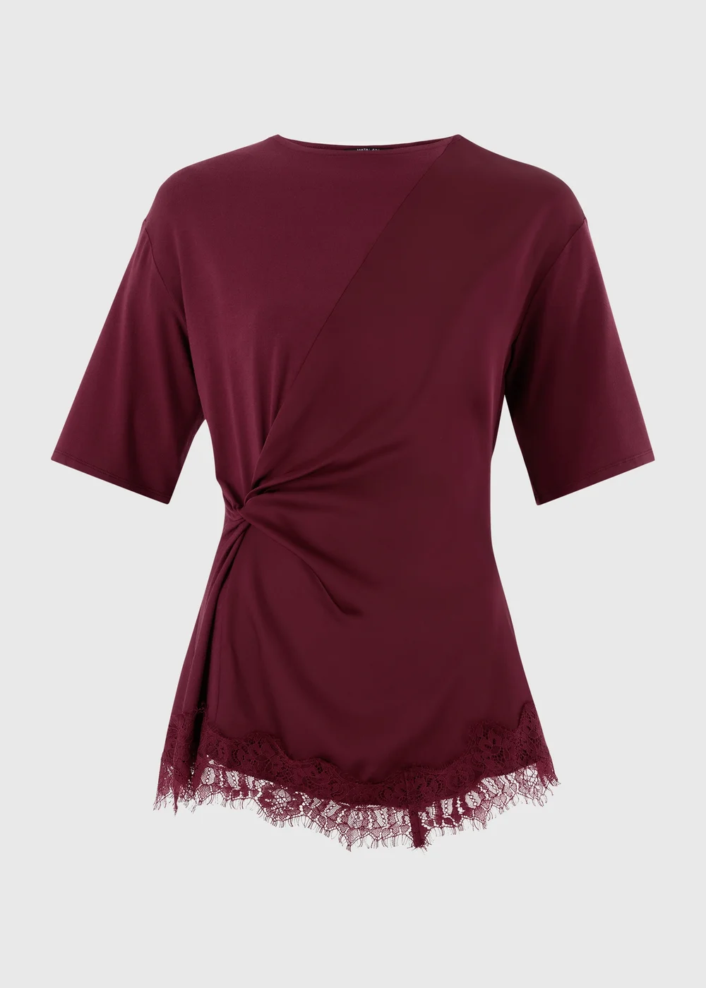 Raspberry Satin Twist Top - 8 Image 4