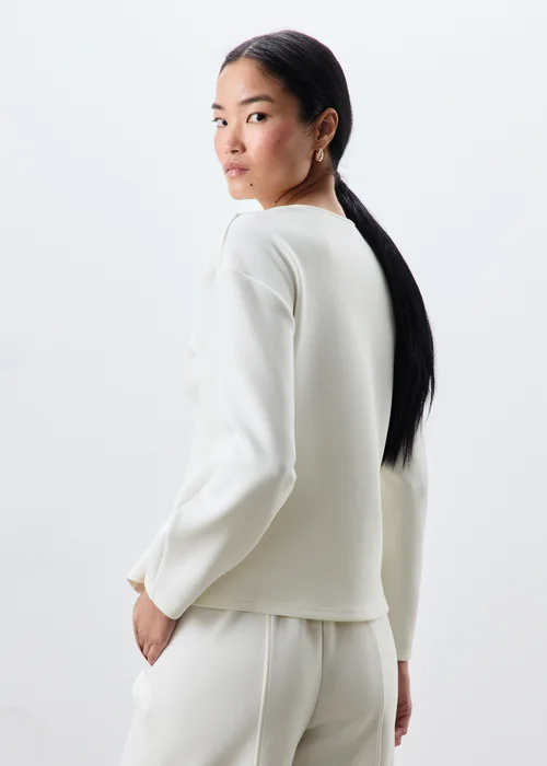 Ecru Gold Button Co Ord Cardigan - 8 Image 2