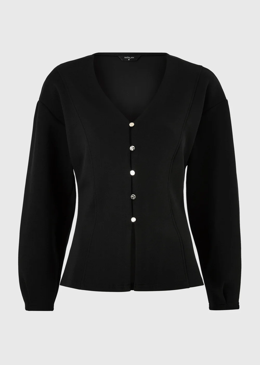 Black Button Through Co Ord Top - 8 Image 3