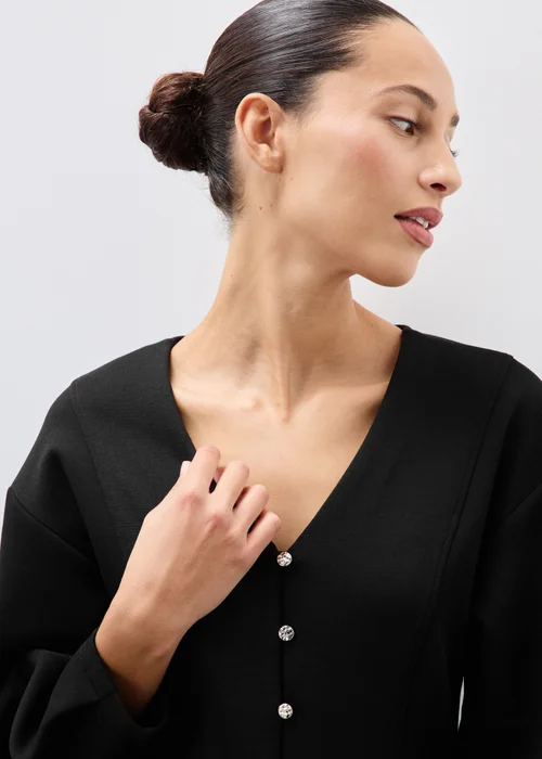Black Button Through Co Ord Top - 8 Image 1