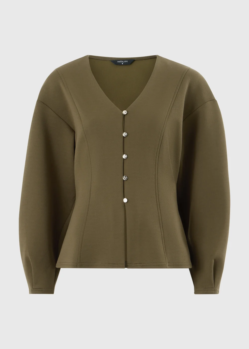 Khaki Button Through Co Ord Top - 8 Image 3