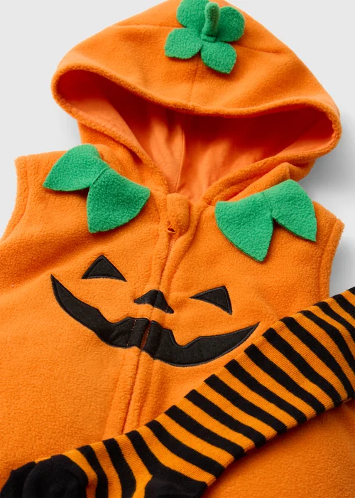 Baby Pumpkin Halloween Outfit (0-23 Months) - 0-3 months Image 2