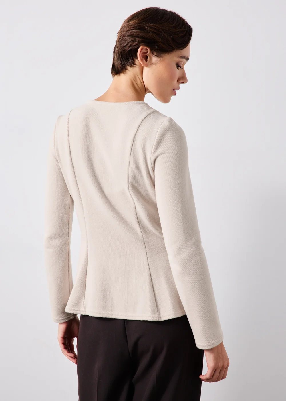 Oatmeal Soft Touch Co Ord Top - 8 Image 3