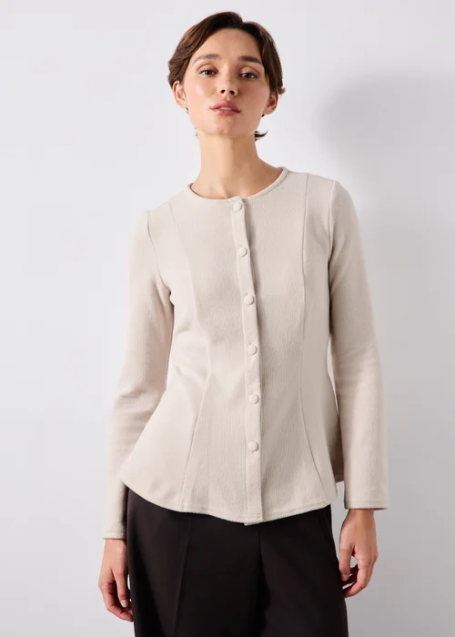 Oatmeal Soft Touch Co Ord Top - 8 Image 1