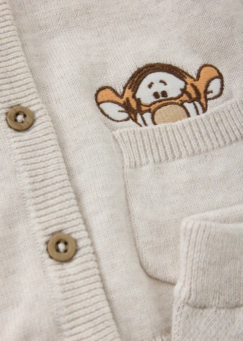 Baby Grey Tigger Knitted Top & Bottoms Set (Newborn-18 Months) - Up to 1 Month Image 2