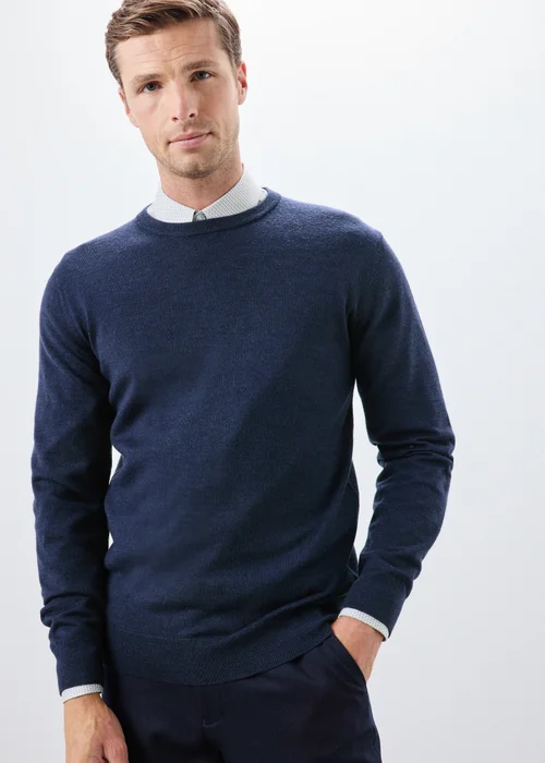 Navy Crewe Neck Jumper - S Image 1
