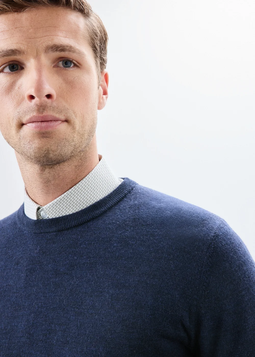 Navy Crewe Neck Jumper - S Image 3