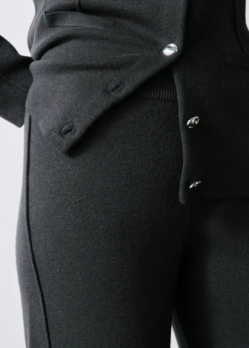 Charcoal Wide Leg Co Ord Trouser - 8 Image 4