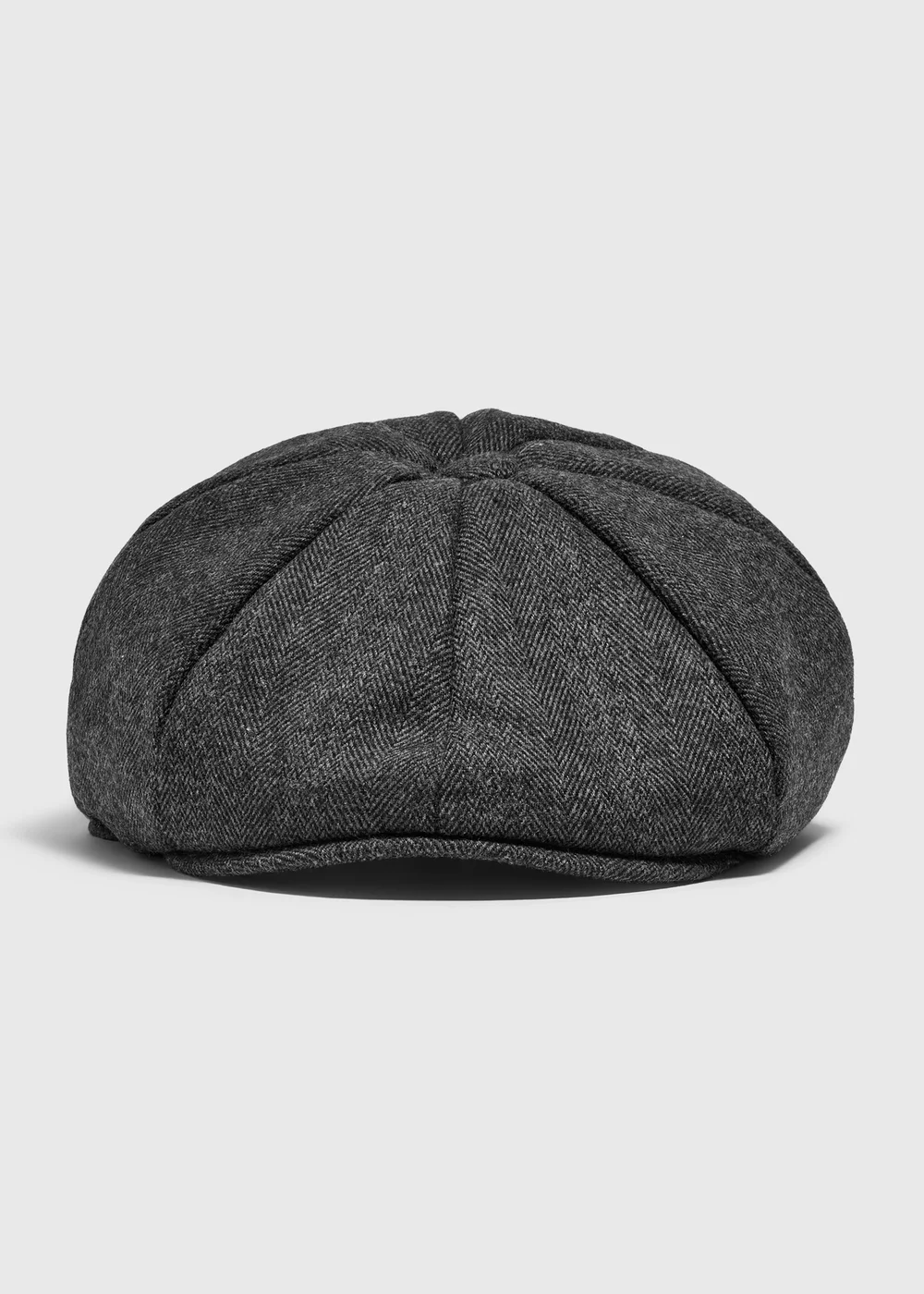 Men's Charcoal Flat Cap - S/M Image 1