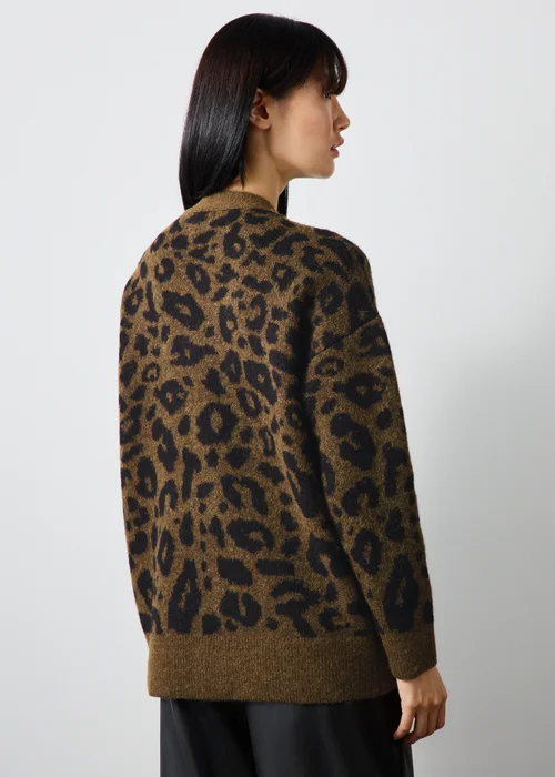 Leopard Knitted Cardigan - XS Image 2