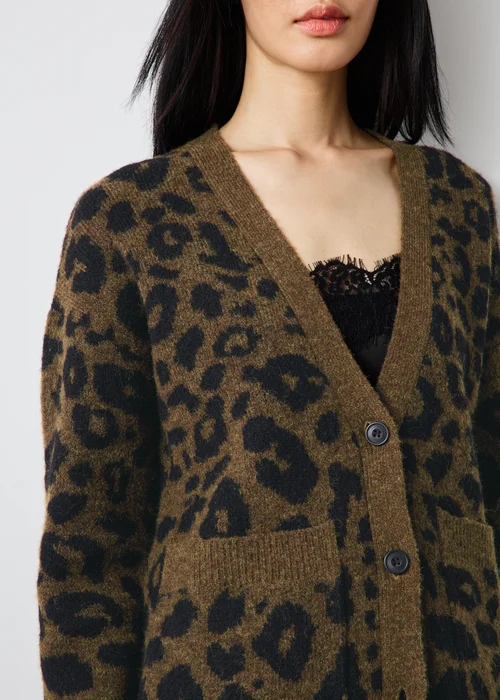 Leopard Knitted Cardigan - XS Image 3