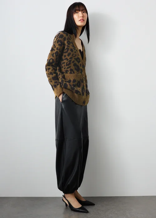 Leopard Knitted Cardigan - XS Image 4