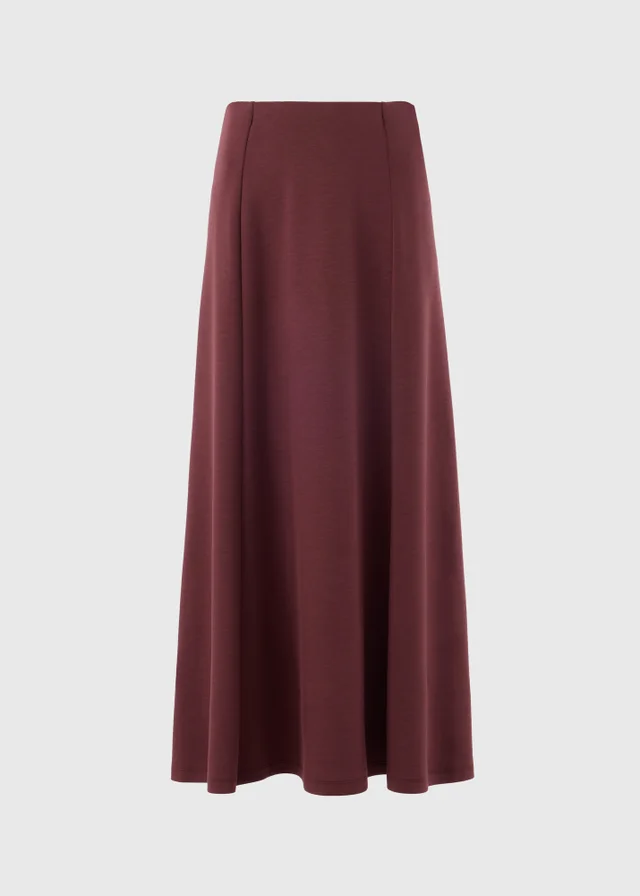 Chocolate Brown Midi Skirt