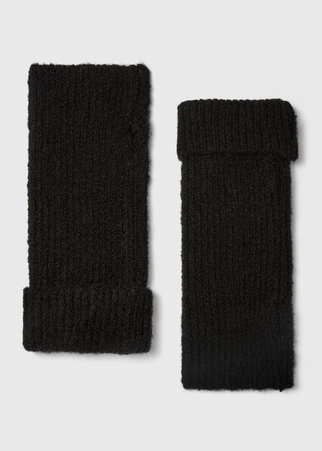 Black Dry Ribbed Gloves