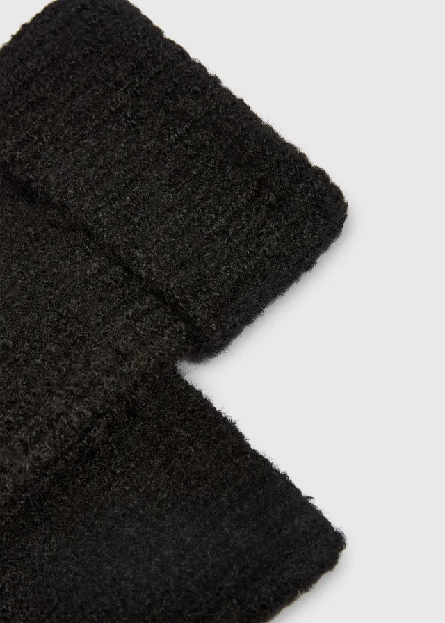 Black Dry Ribbed Gloves
