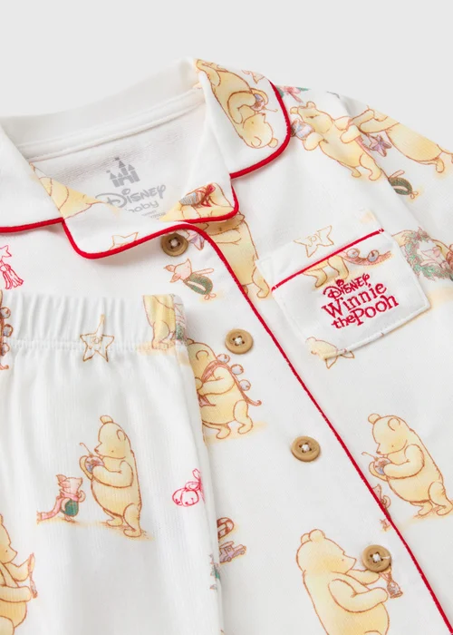 Baby Cream Winnie The Pooh Pyjamas (Newborn-12 Months) - 9-12 months Image 2