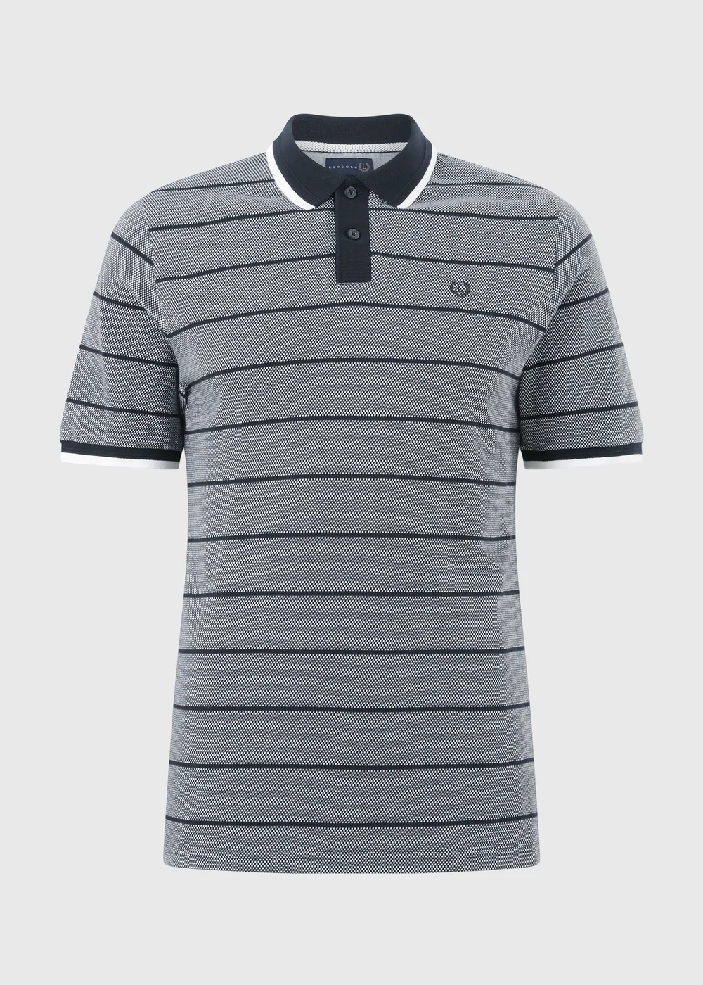 Lincoln Striped Smart Polo Shirt - S Image 1