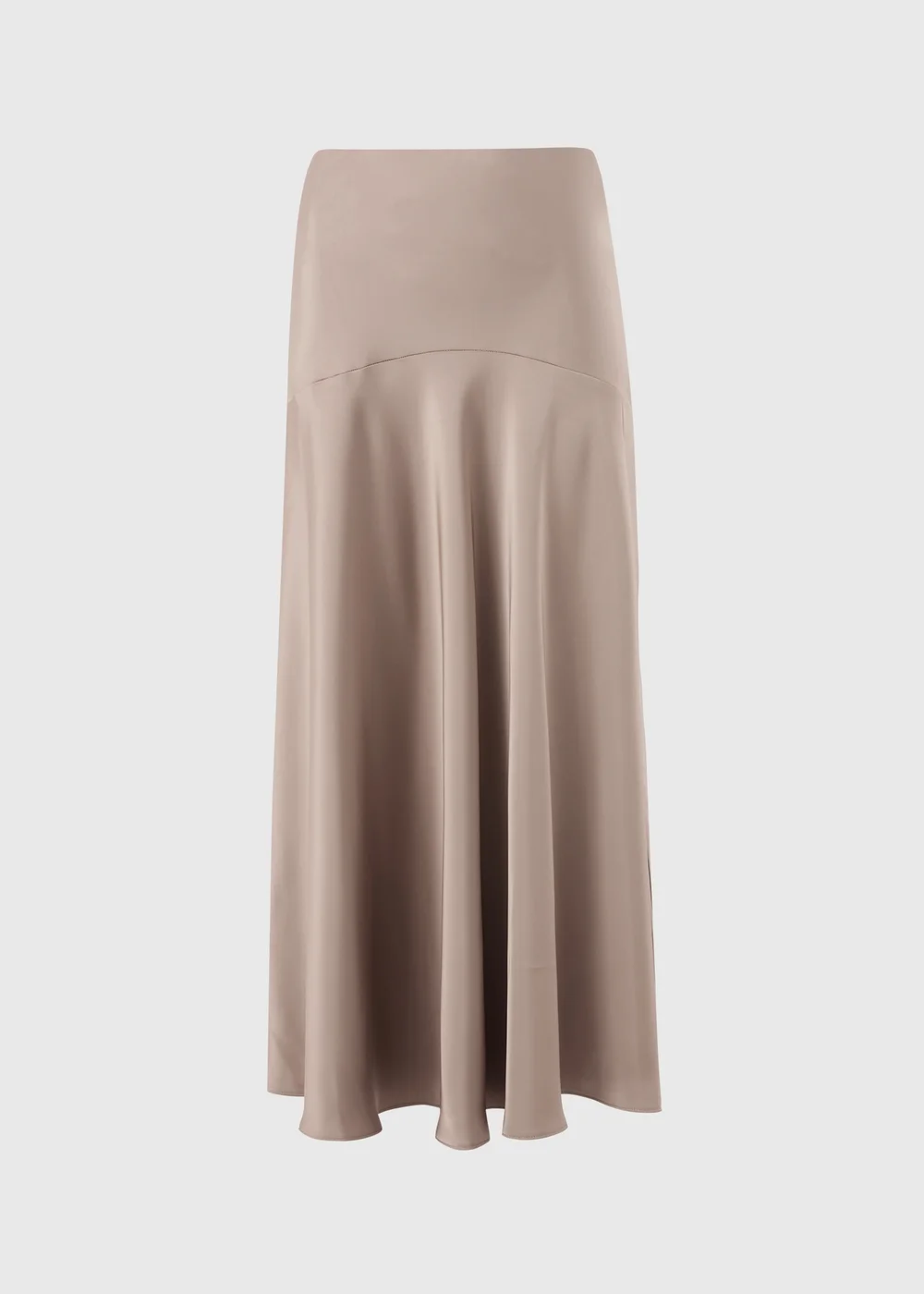 Mocha Satin Midaxi Co Ord Skirt - 8 Image 4