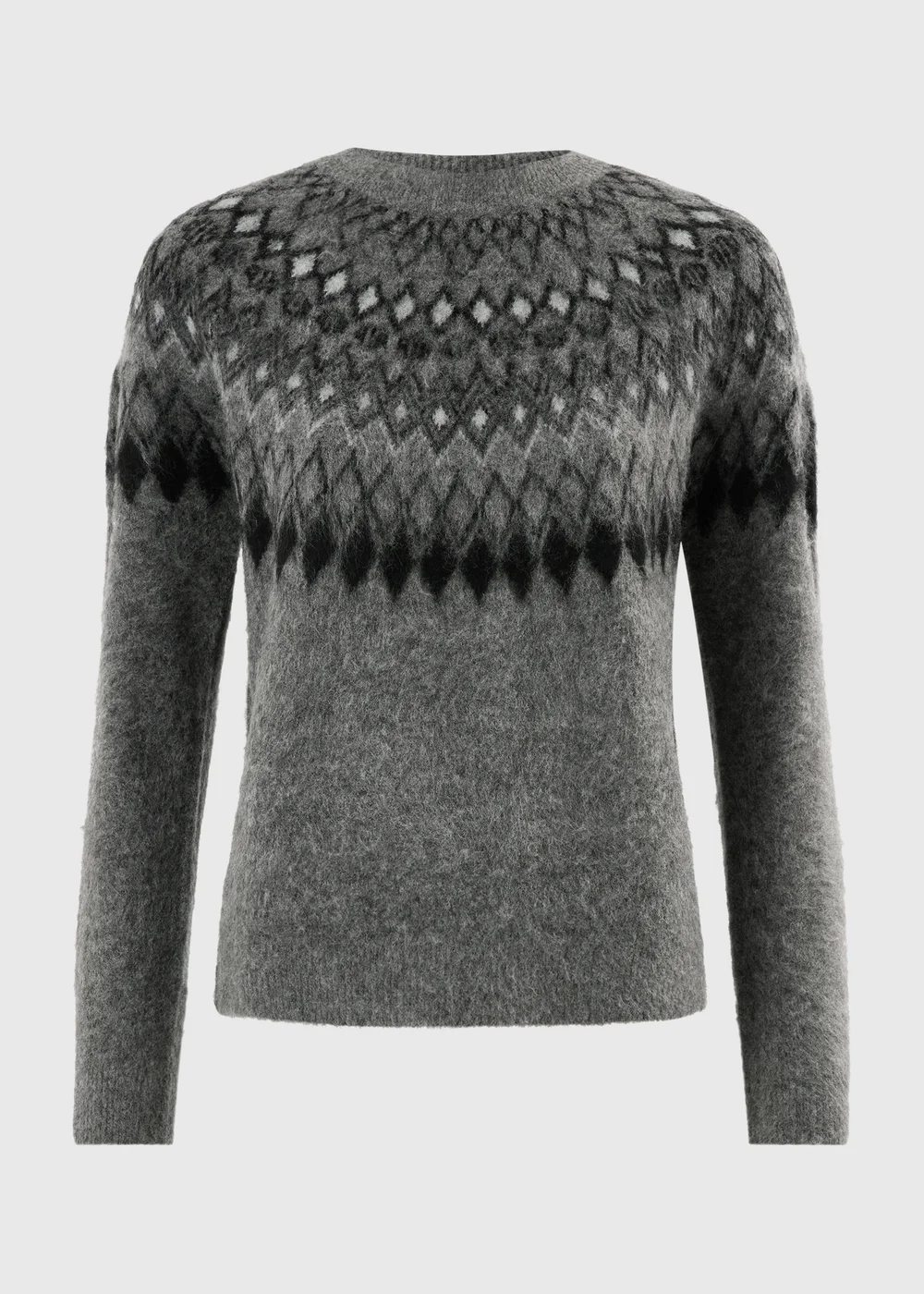 Grey Fairisle Christmas Jumper - XS Image 5