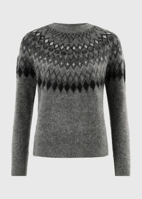 Grey Fairisle Christmas Jumper - XS Image 5