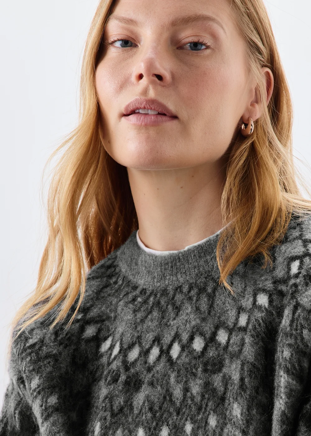Grey Fairisle Christmas Jumper - XS Image 3
