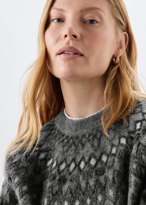 Grey Fairisle Christmas Jumper - XS Image 3