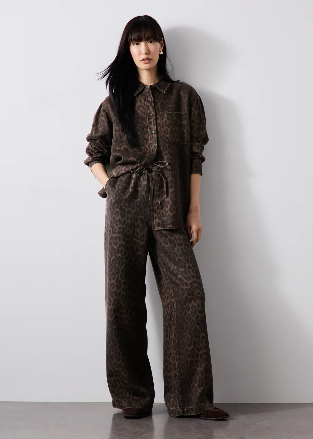 Brown Leopard Print Shirt - 8 Image 4