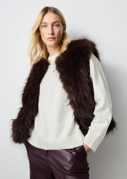 Cream Embellished Knitted Jumper - XS Image 4