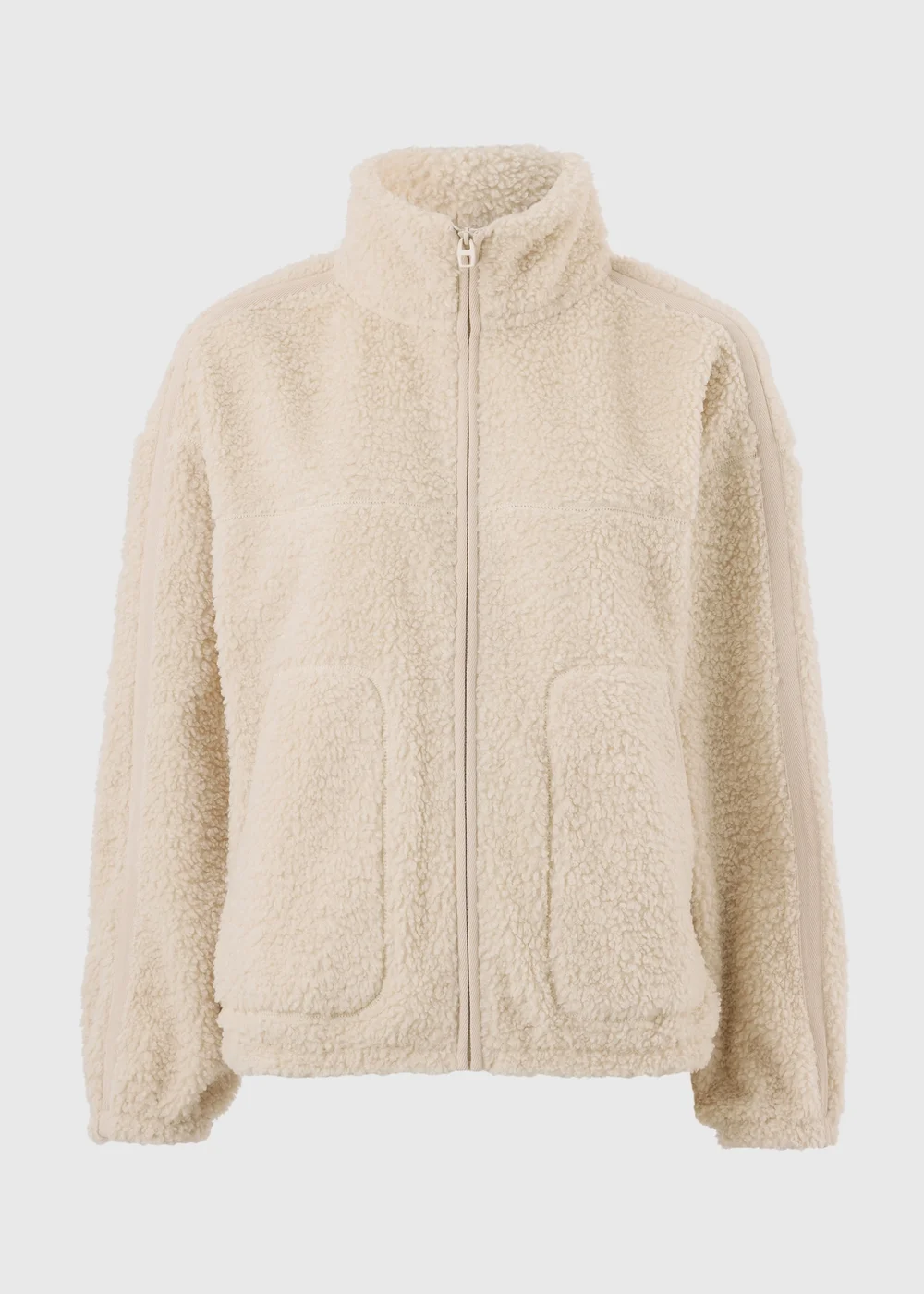 Cream Tapered Borg Jacket - XS Image 1
