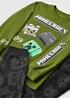Minecraft Boys Green Long Pyjama Set (3-13yrs) - 3-4 Yrs Image 2