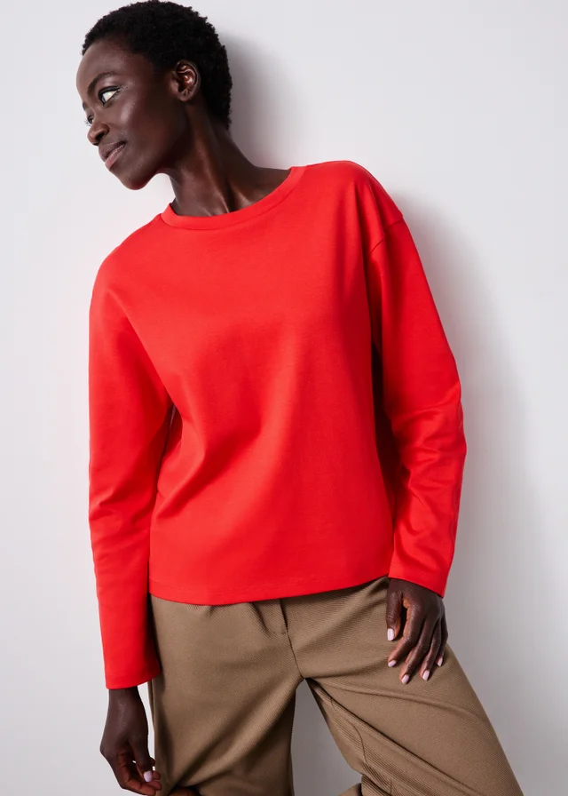 Red Boxy Fit T-Shirt