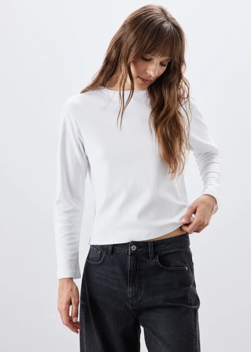 White Boxy Fit T-Shirt - XS Image 1