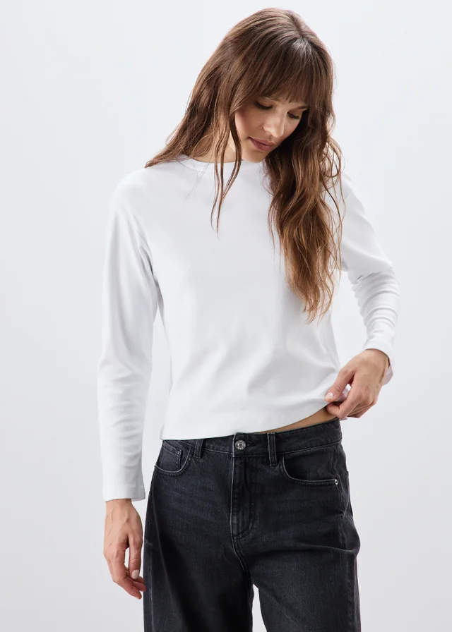 White Boxy Fit T-Shirt