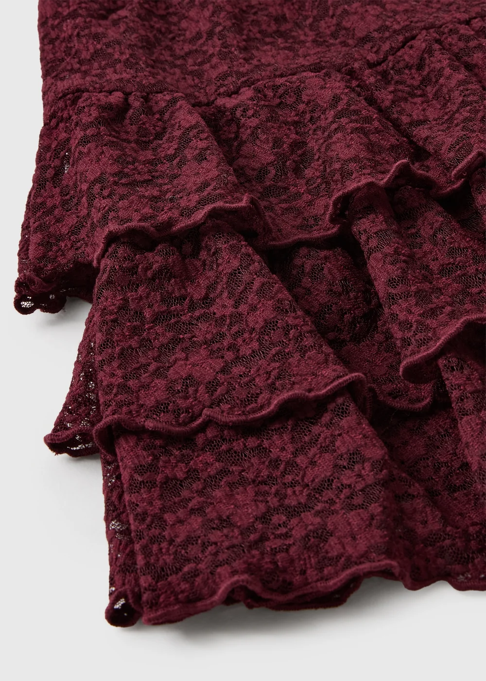 Girls Burgundy Lace Rara Skirt (7-15yrs) - 7 Yrs Image 2