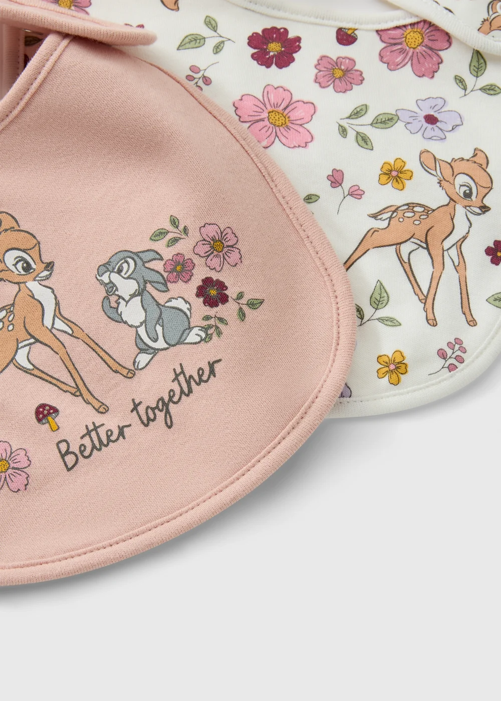 2 Pack Baby Pink Bibs Image 2
