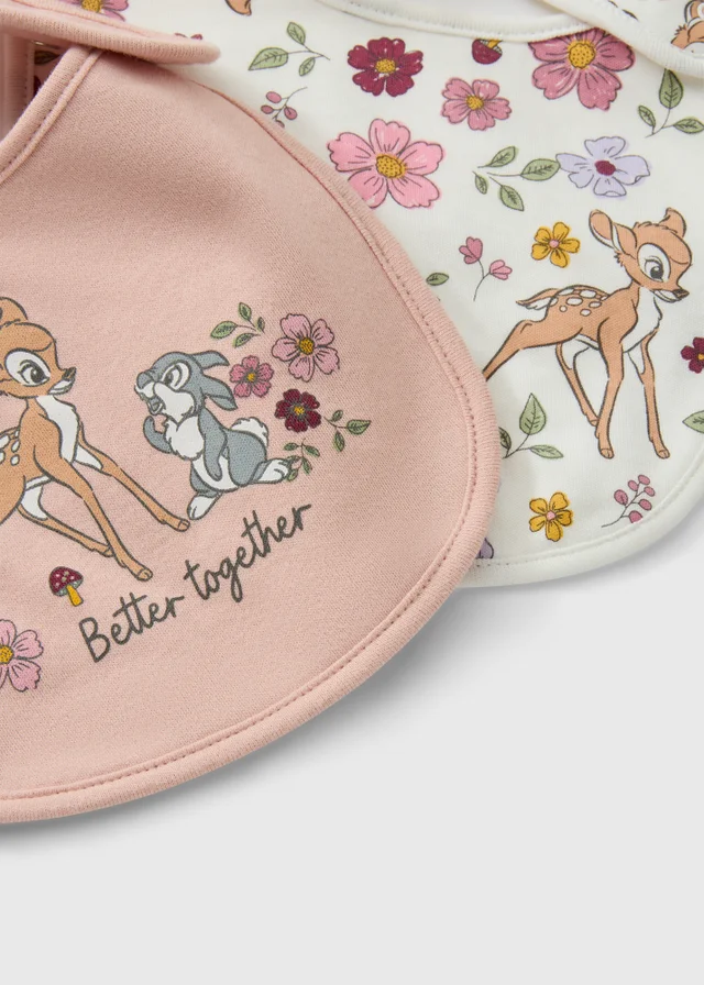 2 Pack Baby Pink Bibs