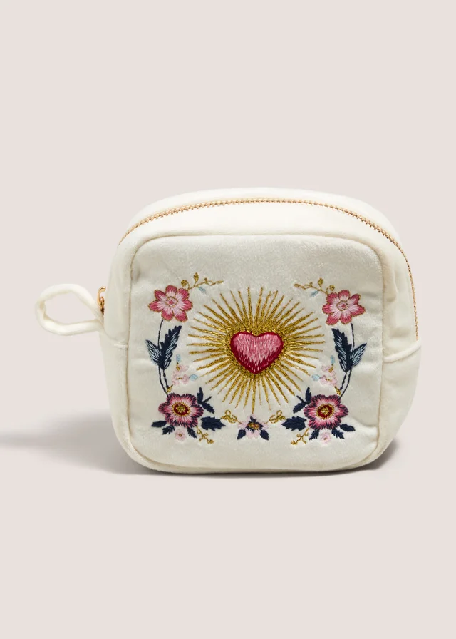 Cream Small Decadence Makeup Bag