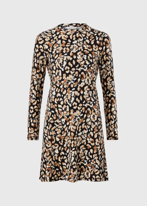 Black Leopard Super Soft Mini Dress - 8 Image 4