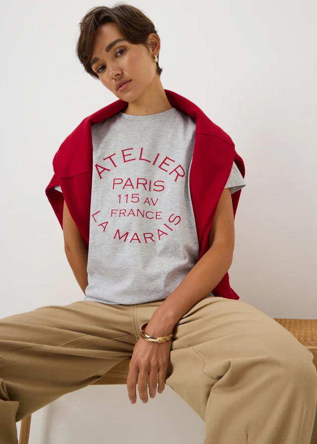 Grey Atelier Paris Graphic T-Shirt