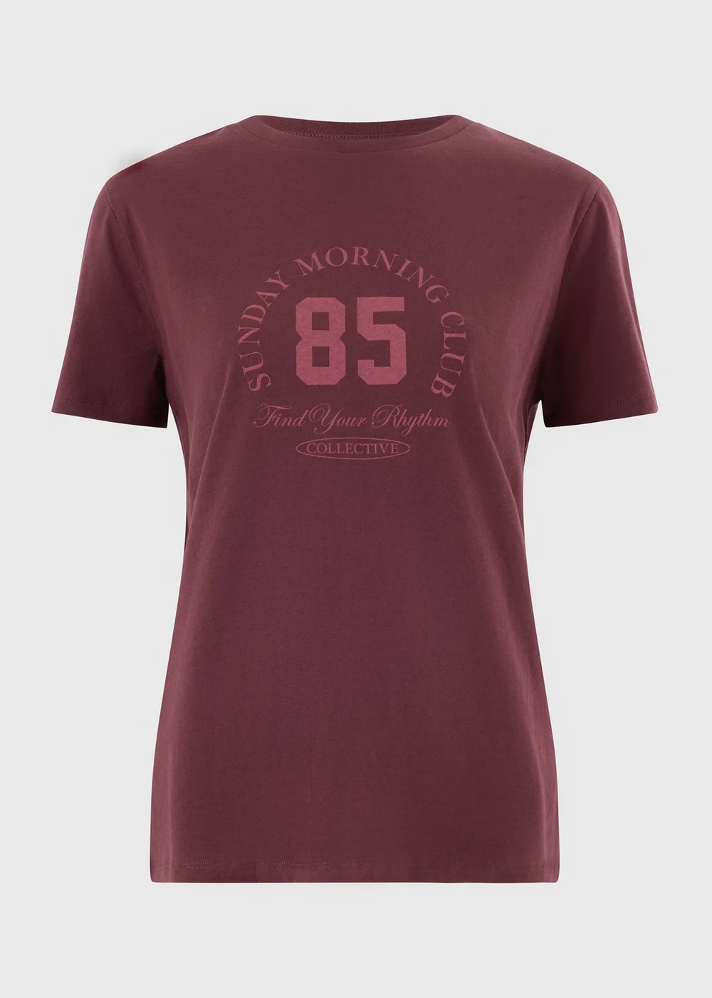 Burgundy Graphic T-Shirt - XS Image 4