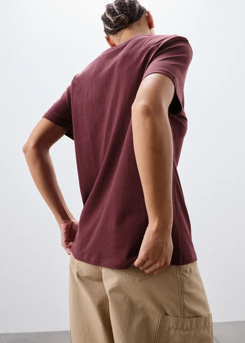 Burgundy Graphic T-Shirt - XS Image 2
