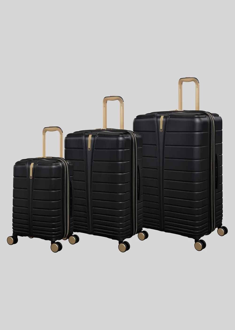 IT Luggage Black Fascinate Hardshell Suitcase - VANITY Image 1