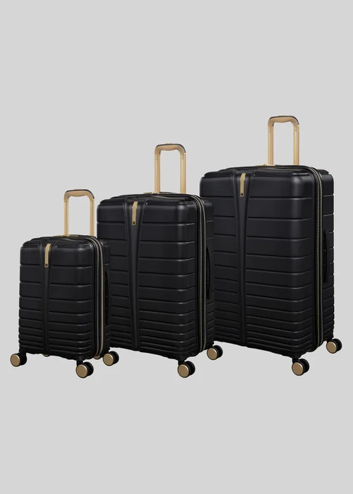 IT Luggage Black Fascinate Hardshell Suitcase - VANITY Image 1