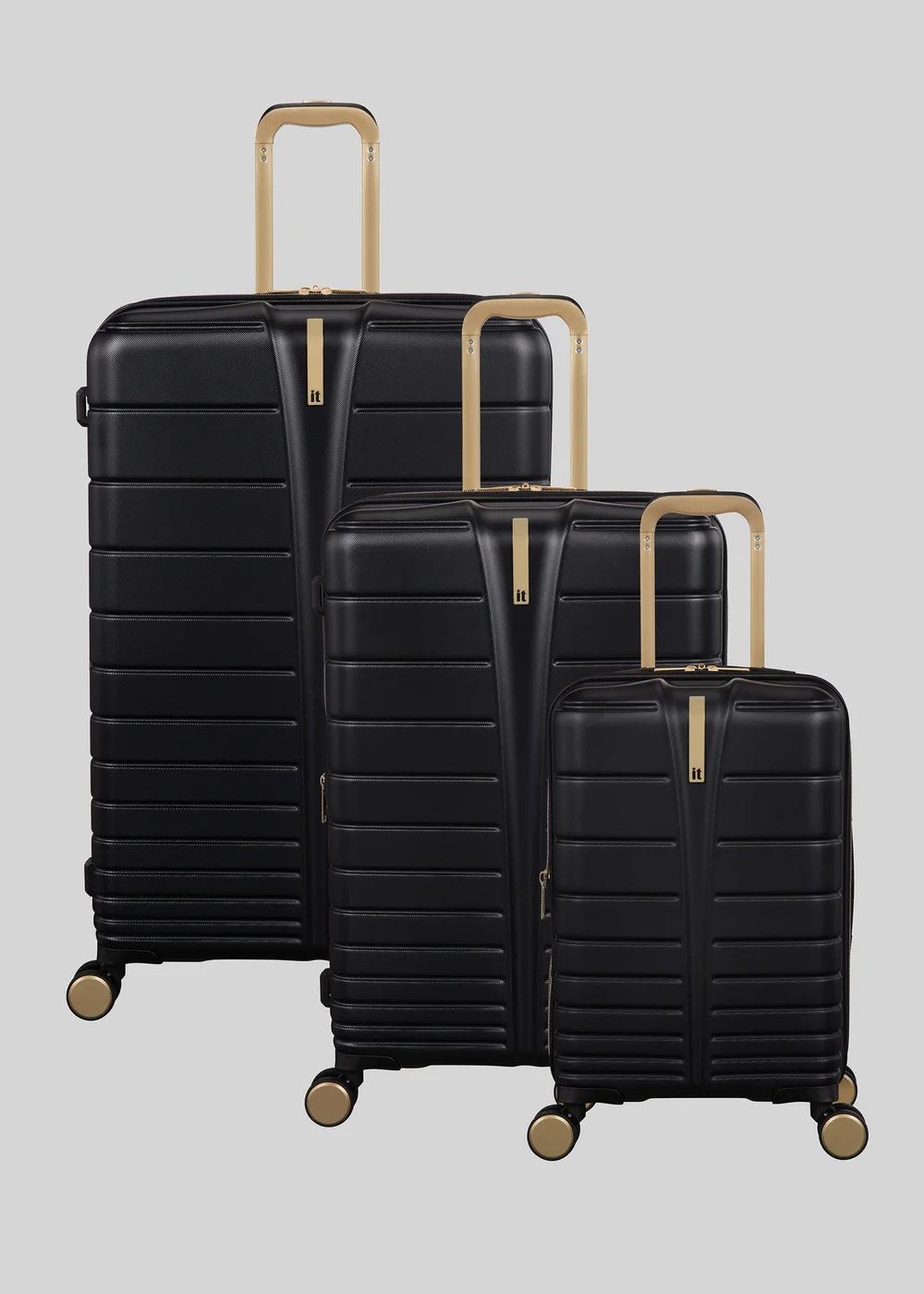 IT Luggage Black Fascinate Hardshell Suitcase - VANITY Image 5