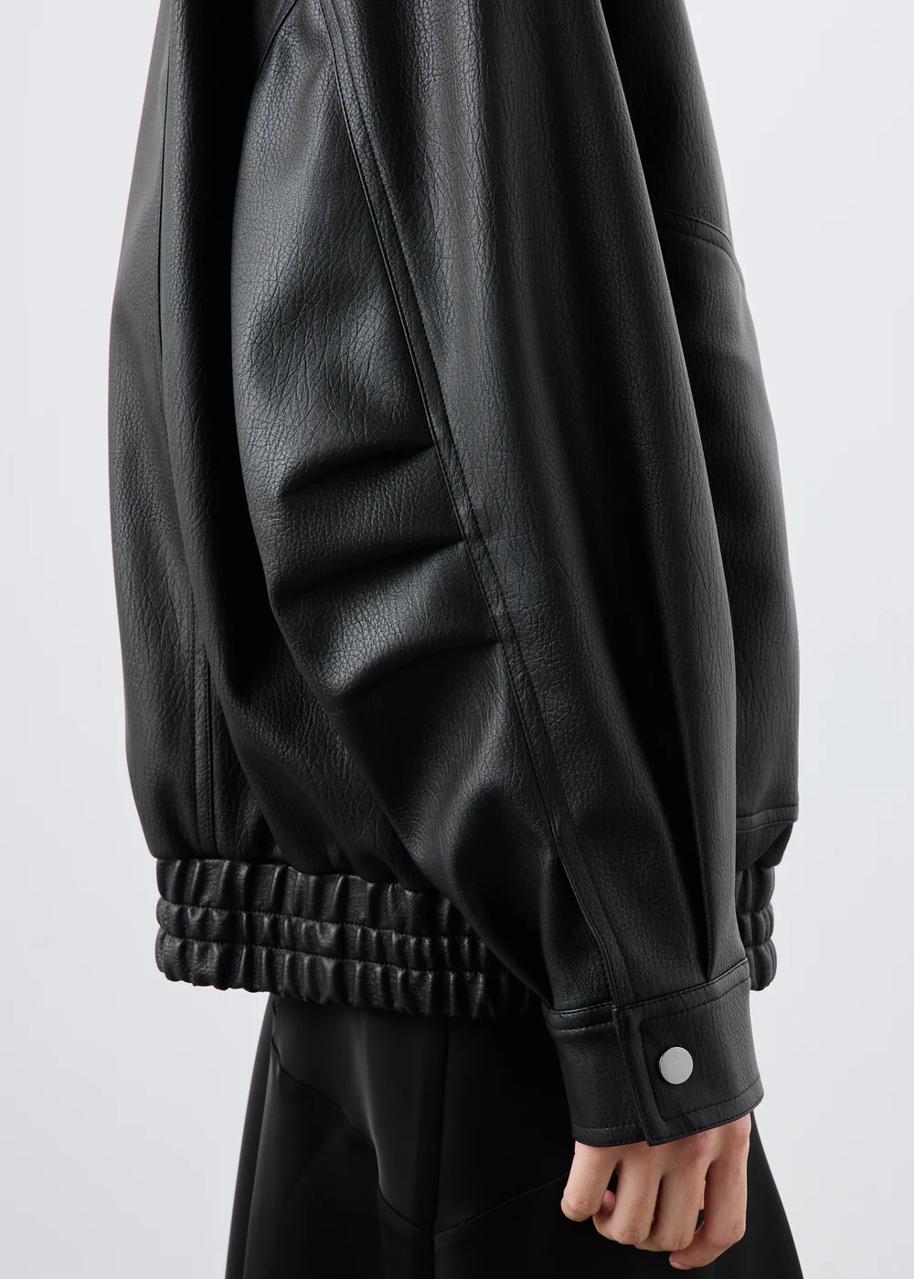 Black Faux Leather Jacket - 10 Image 3