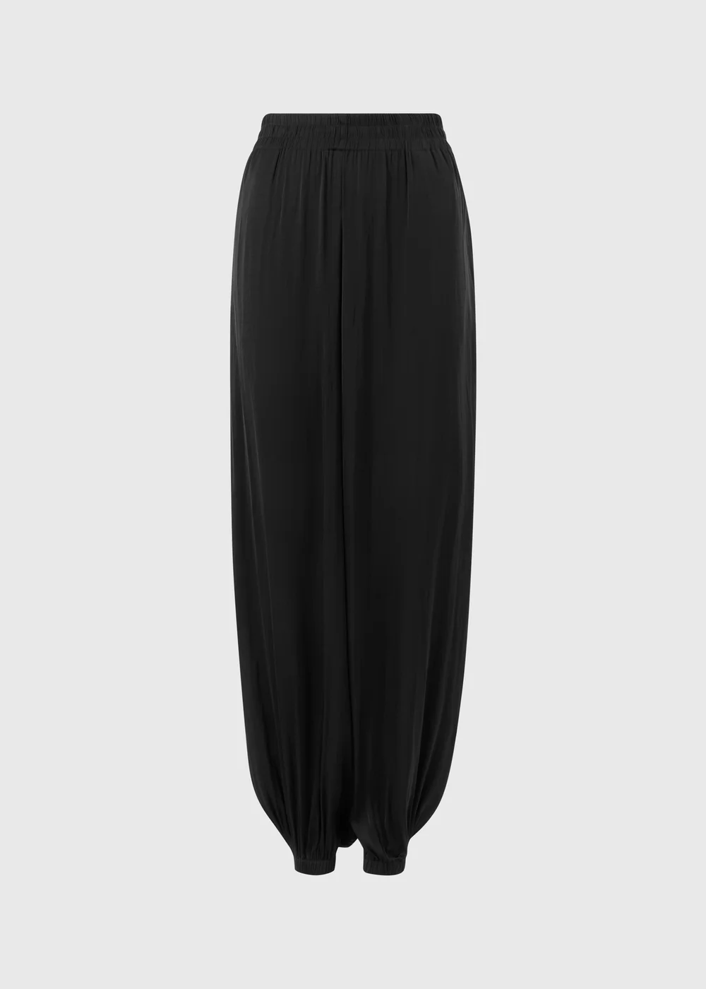 Black Satin Balloon Co Ord Trousers - 8/L29 Image 5